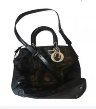 Black Quilted Leather Granville Tote