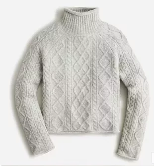 J. Crew - Cable-knit Rollneck Sweater