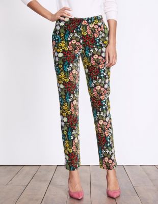 Pantalon en velours (Noir Multicolore Vert Forêt)