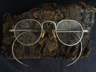 années 1920 cerclées de fil d’argent lunettes Vintage Antique