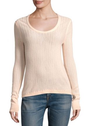 Rag & Bone   Estelle Herringbone Cashmere Sweater