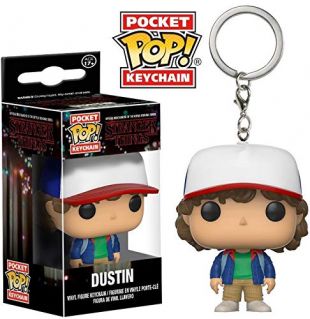 Funko Pop Keychain Stranger Things Dustin Action Figure