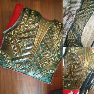 Acquaman suite et accessoires de moulage de latex de la Ligue des justiciers