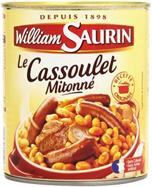 William Saurin Cassoulet Boîte 840 g Net