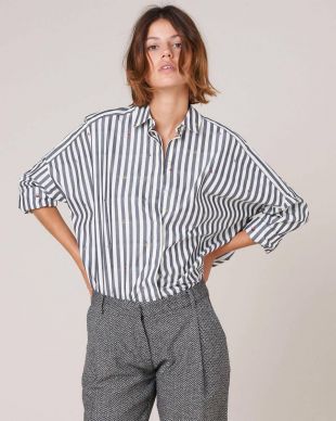 chemise à rayures