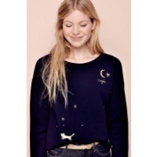 DES PETITS HAUTS JOSEF EMBROIDERED T-SHIRT