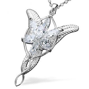 Eove Sterling Silver Arwen Evenstar Pendant Necklace Elvish Jewelry