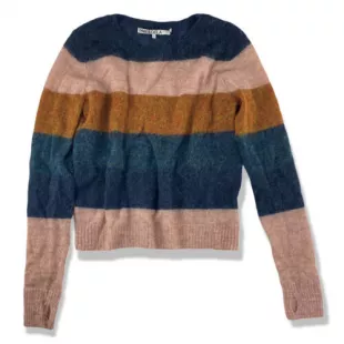 Alpaca Wool Blend Stripe Sweater