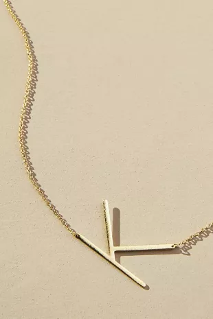 Monogram Pendant Necklace