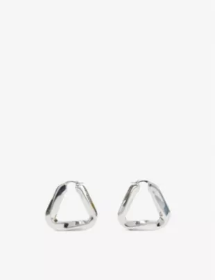 Triangular Hoop Earrings