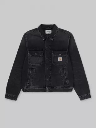 WIP stetson denim jacket in washed black
