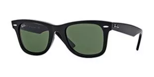 RB2140 Original Wayfarer Sunglasses + Vision Group Accessories Bundle (Black/Crystal Green (901), 50)