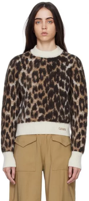 Brown Leopard Sweater