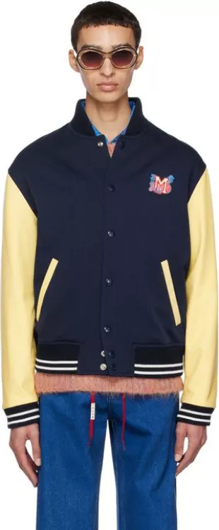 LeBron James NBA 2023 Blue & Yellow Varsity Jacket