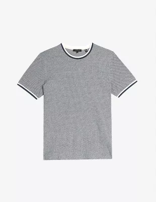 Fresair Short-Sleeved Textured Cotton T-Shirt