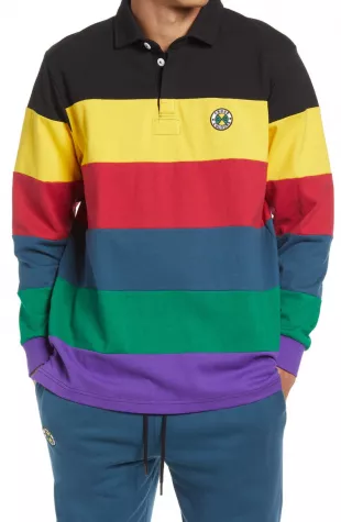 Multistripe Cotton Rugby Shirt