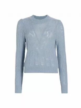 Makani Pointelle Knit Pullover Sweater