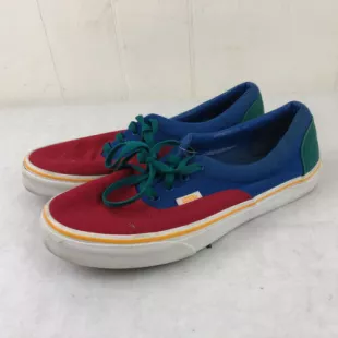Blue Red Multi Color Block Comfort Skate Shoe Mens Kids