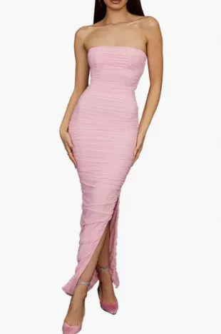 Sofia Strapless Ruched Gown