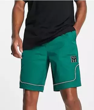 Longline Basketball Shorts in Green