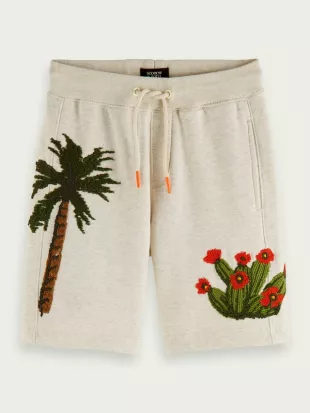 Embroidered Organic Cotton Shorts
