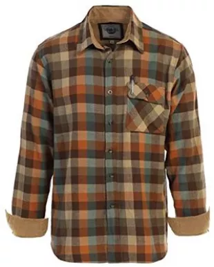 100% Cotton Brushed Flannel Plaid Checkered Shirt