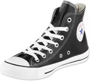 Chuck Taylor All Star Leather High Top Shoe Black