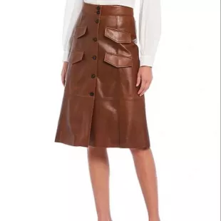 Luxury Collection Leather Harper Skirt