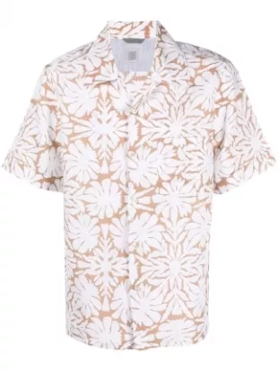 Floral-Print Short-Sleeve Shirt