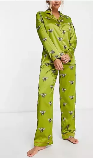 Premium Satin Bee Print  Set