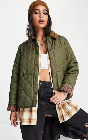 Brooke Quilted Jacket in Fern