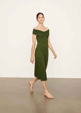 Ribbed Twist Dress