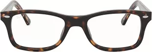 RX5228 Square Prescription Eyeglass Frames, Black/Demo Lens, 53 mm