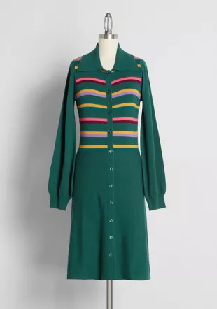 70's Sweetness Sweater Dress