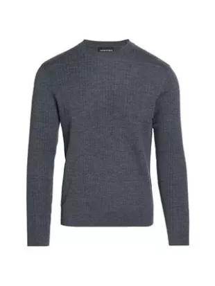 emporio armani - Textured Striped Sweater