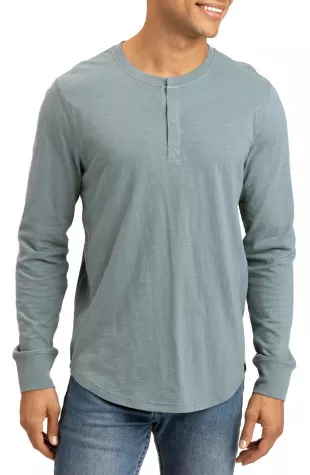 Threads 4 Thought - Leeroy Slub Organic Cotton Long Sleeve Henley