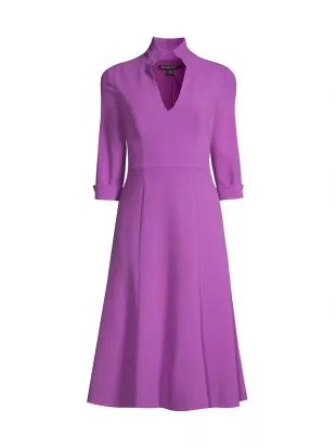 Black Halo - Kensington Fit & Flare Dress in Lilac
