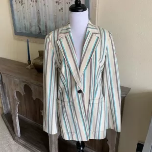 Oversized Striped Blazer