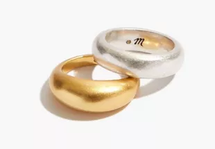 Chunky Gold Ring Set