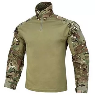 Tactical G3 Combat Shirt Multicam Rapid Assault Long Sleeve Shirt with Elbow Pads (M-Multicam)