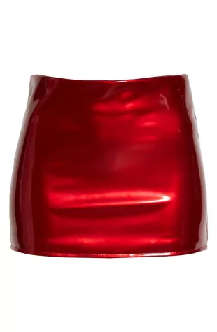 LaQuan Smith - Low Slung PVC Miniskirt