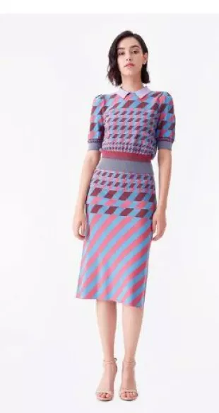 Lris Viscose Knit Pencil Skirt