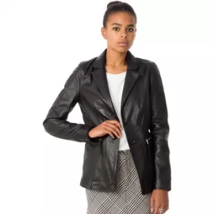 MIRINA LAMB RUBY BLACK JACKET