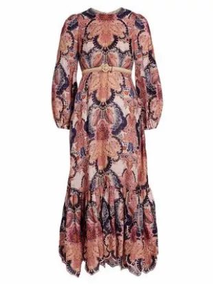 Zimmermann - Laurel Billow Embroidered Midi-Dress