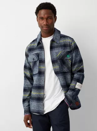 Scotch & Soda - Indigo Check Overshirt