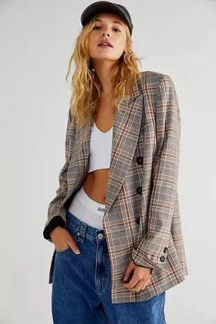 Free People - Ashby Plaid Blazer