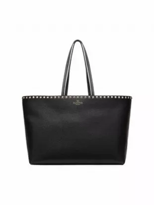 Large Rockstud Leather Tote