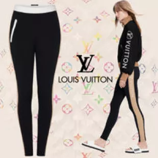 Louis Vuitton Shiny Insert Leggings in Gray