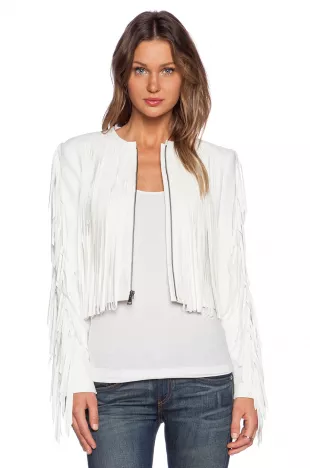 Bcbgmaxazria - Farrell Short Jacket with Fringe