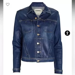 Glitter Coated Denim Jacket